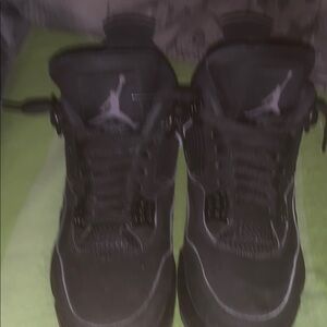 Jordan Black Sneakers Athletic Design